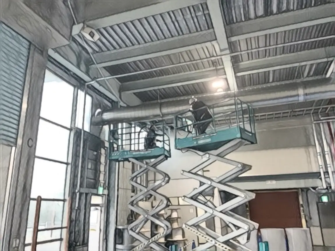 金属ダクト配管