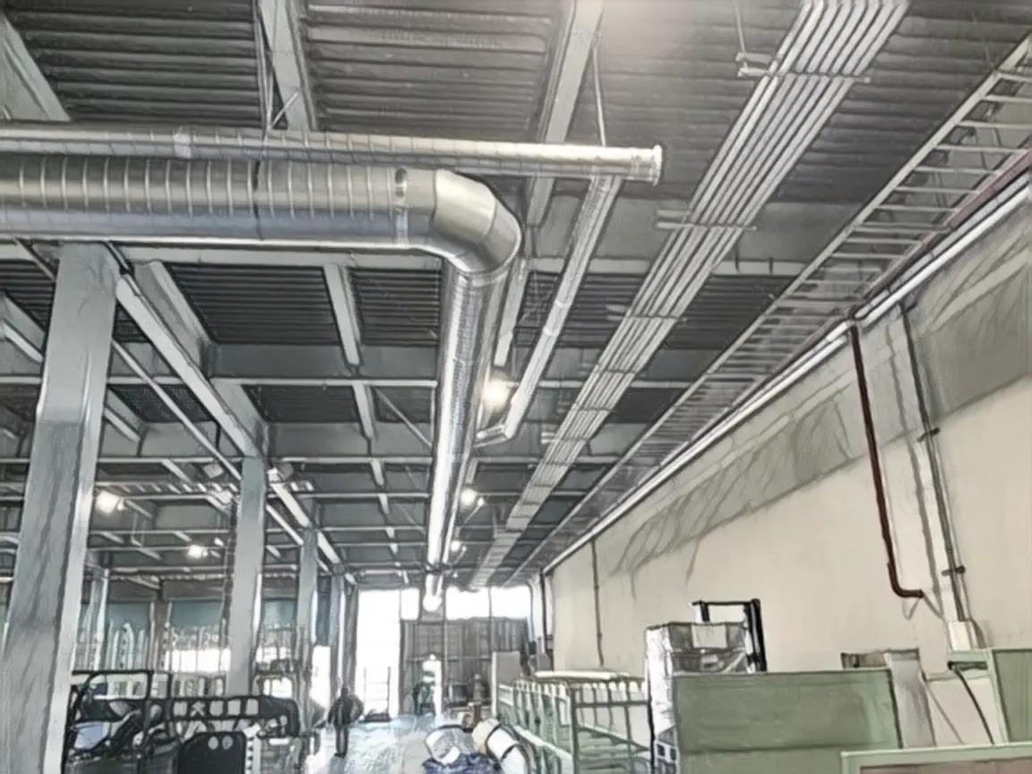 金属ダクト配管